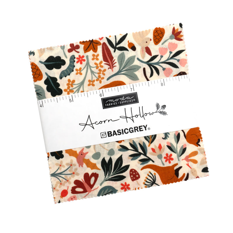 Acorn Hollow Quilt Fabric - Charm Pack - set of 42 5" squares -30760PP