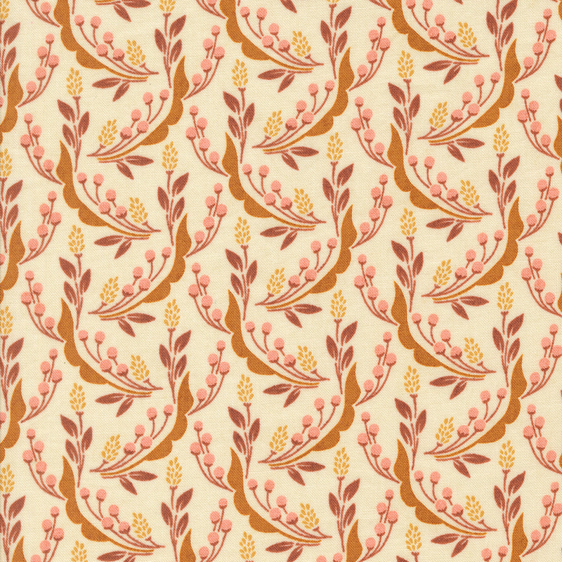 Acorn Hollow Quilt Fabric - Harvest Wheat in Ecru - 30763 11
