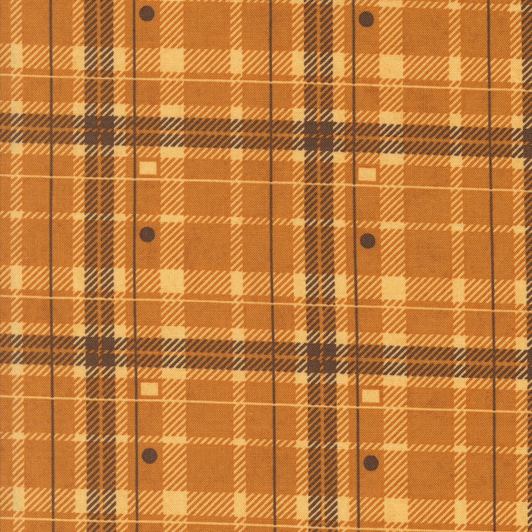 Acorn Hollow Quilt Fabric - Hayride Plaid in Yam Gold - 30764 18