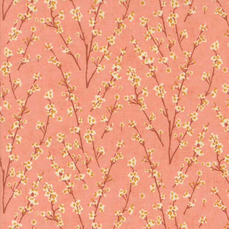 Acorn Hollow Quilt Fabric - Twiggy in Apple Pink- 30765 17