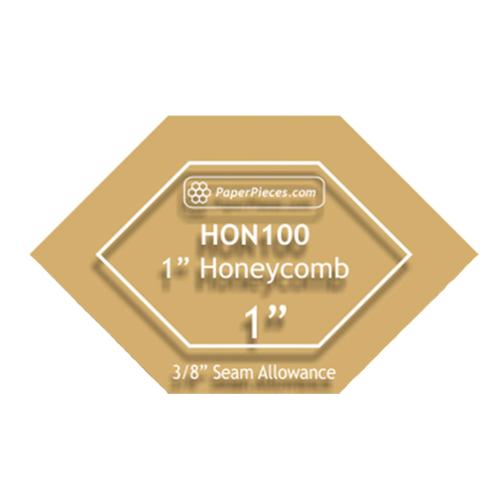 Acrylic Honeycomb Shaped Template 1" - ACRHON100