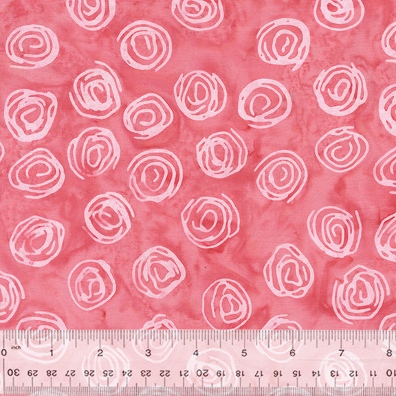 Adore Batik Quilt Fabric - Scribble Dot in Pink - 2726Q-X
