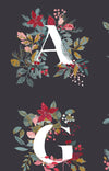 Adventale Quilt Fabric -  Jingle All the Letters Panel - ADV25918 - SOLD AS A 36" PANEL