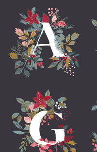 Adventale Quilt Fabric -  Jingle All the Letters Panel - ADV25918 - SOLD AS A 36" PANEL