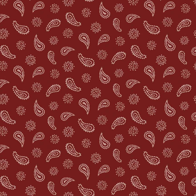 Adventure Awaits Quilt Fabric - Bandana in Red - 2941-88