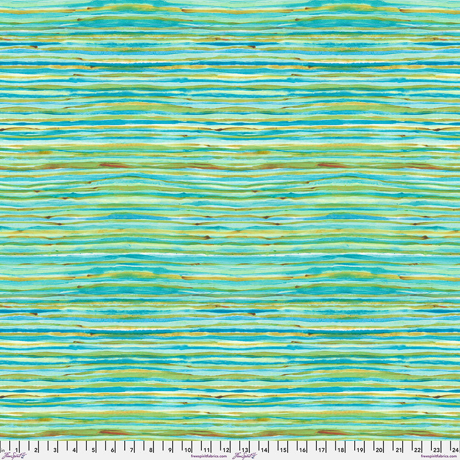 After the Rain Quilt Fabric - Crystal Clear in Sky Blue/Green - PWDB058.SKY