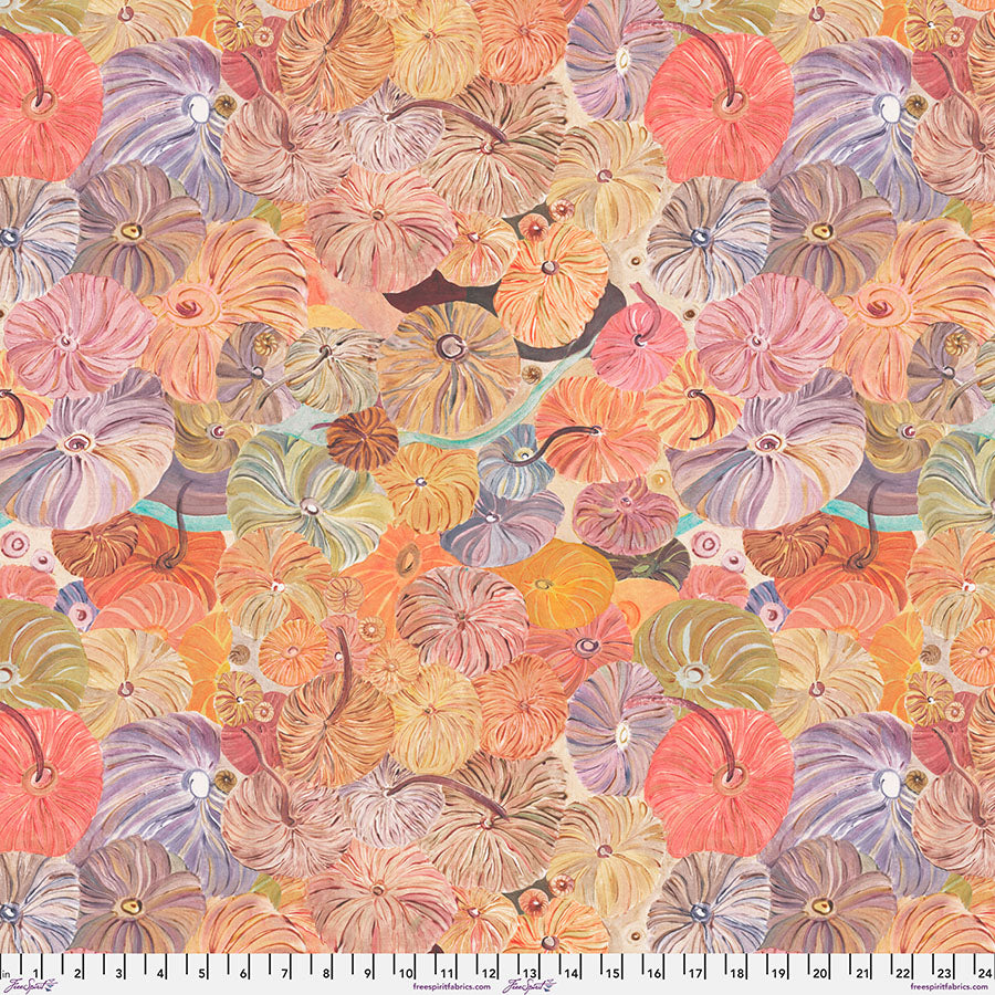 After the Rain Quilt Fabric - Mingling Mushrooms in Sunlit Multi - PWDB055.SUNLIT