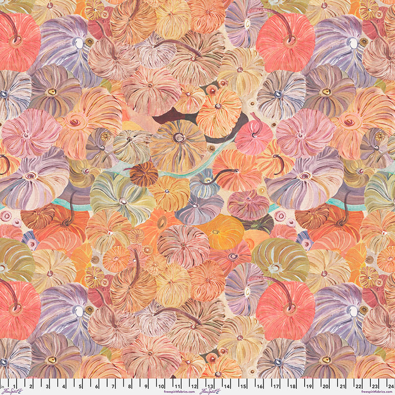 After the Rain Quilt Fabric - Mingling Mushrooms in Sunlit Multi - PWDB055.SUNLIT
