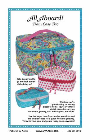 All Aboard! Train Case Trio Pattern By Annie - PBA-244