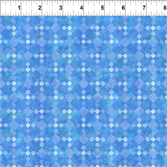 All Blue Ridge Shop Hop 2026 Quilt Fabric - Diamond Tonal in Blue - 9BR 2