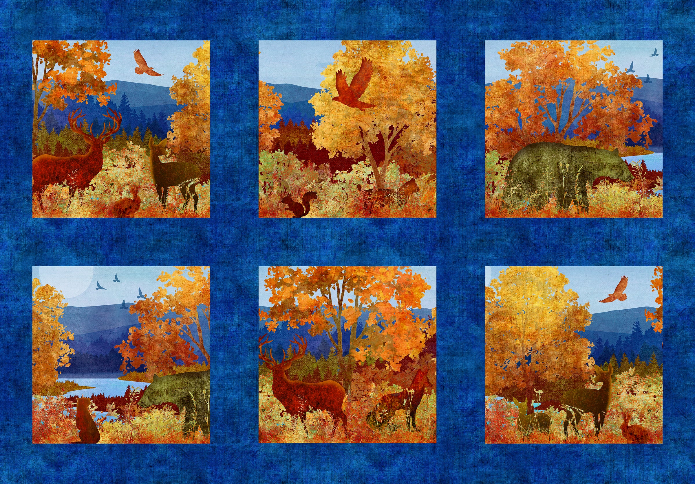 All Blue Ridge Shop Hop 2026 Quilt Fabric - Mountain Panel - 1BR 1 - SOLD AS A 32" PANEL