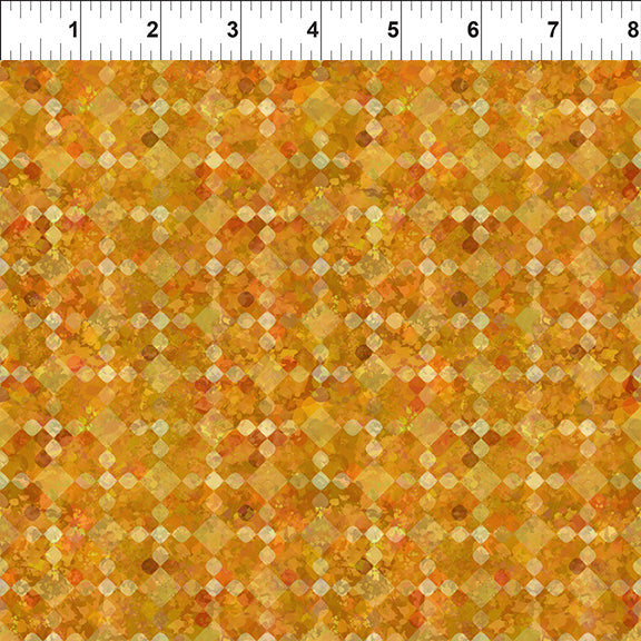 All Blue Ridge Shop Hop 2026 Quilt Fabric - Diamond Tonal in Gold - 9BR 1