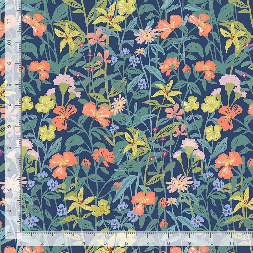 Aloha Quilt Fabric - Hawaiian Flowers in Multi - STELLA-DCJ3376 MULTI
