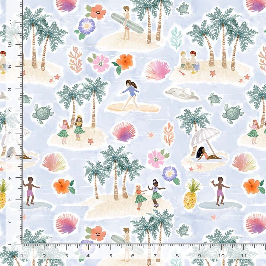 Aloha Quilt Fabric - Aloha in Multi - STELLA-DCJ3377 MULTI