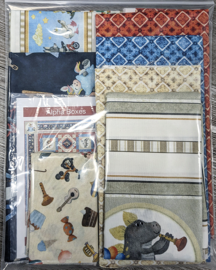 Alpha Boxes Quilt Kit, featuring Animal Alphabet Quilt Fabric - ALPHBOX