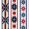 American Tapestry Quilt Fabric - Patriotic Decorative Stripe in Multi - 2600 30868 X