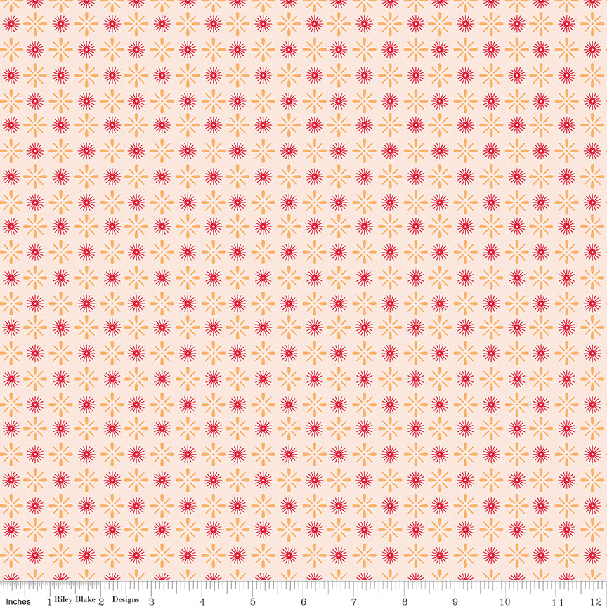 Americana Quilt Fabric by Lori Holt - Independence in Marigold Cream/Gold - C16093-MARIGOLD