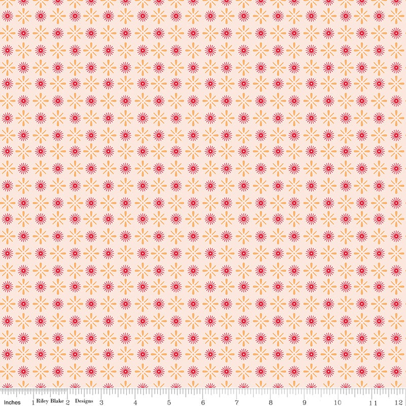 Americana Quilt Fabric by Lori Holt - Independence in Marigold Cream/Gold - C16093-MARIGOLD