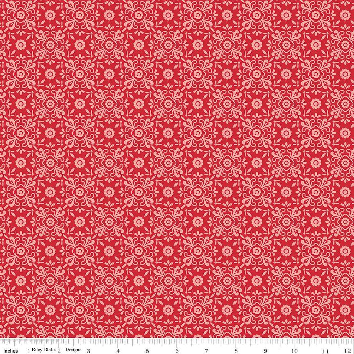 Americana Quilt Fabric by Lori Holt - Justice in Riley Red - C16095-RILEY RED