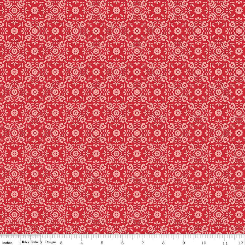 Americana Quilt Fabric by Lori Holt - Justice in Riley Red - C16095-RILEY RED