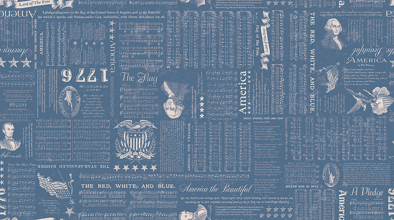 Americana Quilt Fabric by Lori Holt - Liberty in Denim Blue - C16080-DENIM