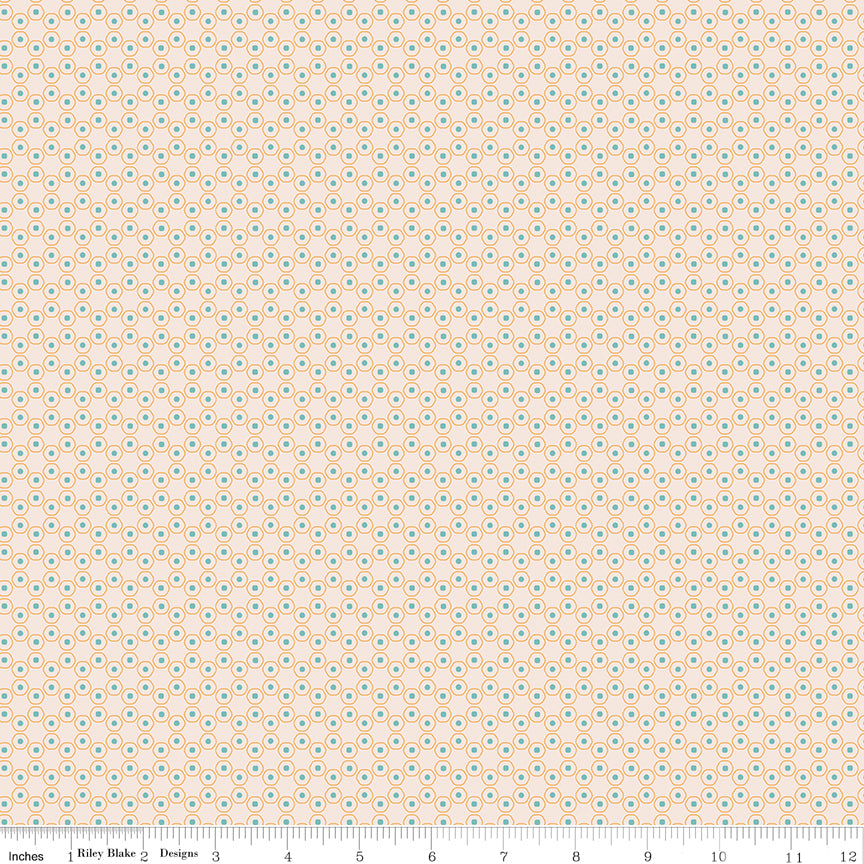 Americana Quilt Fabric by Lori Holt - Patriot in Latte Cream - C16097-LATTE