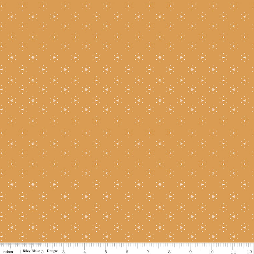 Americana Quilt Fabric by Lori Holt - Sparkle in Cider Gold - C16086-CIDER