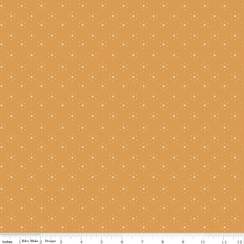 Americana Quilt Fabric by Lori Holt - Sparkle in Cider Gold - C16086-CIDER