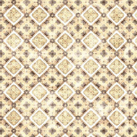 Animal Alphabet Quilt Fabric - Diamond Geo in Tan - 1649 29844 A