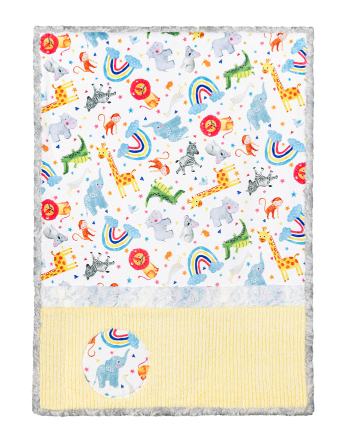Animal Crackers Lullaby Cuddle Quilt Kit - CKLULLABY ANIMAL CRACKERS