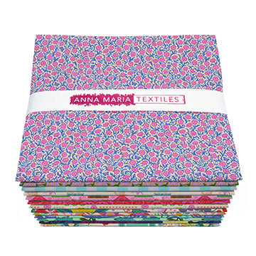 Anna Maria Colorway Precuts 3 Quilt Fabric - Bundle in Cheery - 23 Fat Quarters plus two 24" x WOF - FQ3CHRY25-10