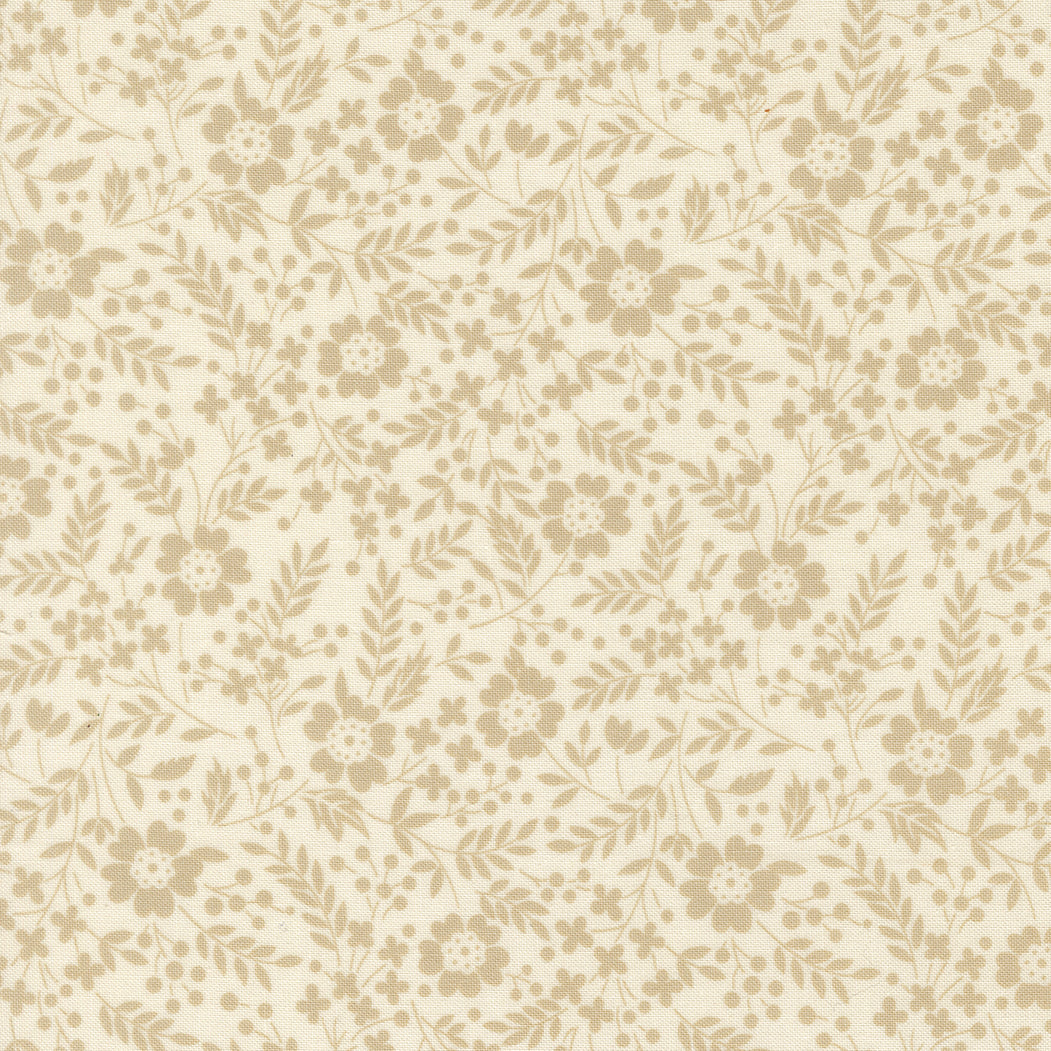 Arabesque Quilt Fabric - Meadow in Angel Moonbeam Cream - 33834 22