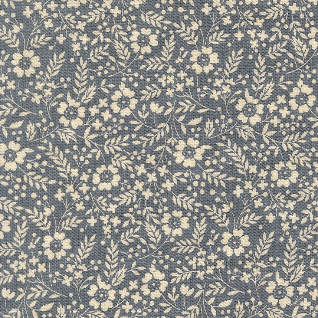 Arabesque Quilt Fabric - Meadow in Dusk Blue - 33834 16