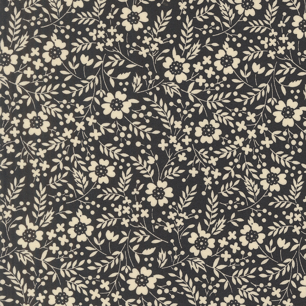 Arabesque Quilt Fabric - Meadow in Midnight Blue - 33834 17