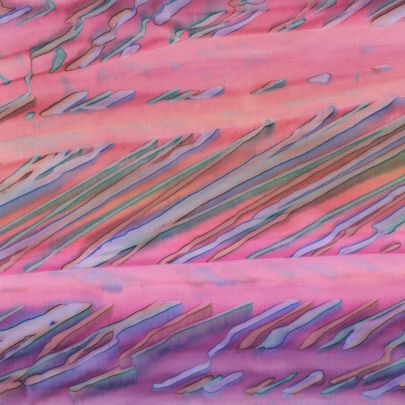 Artisan Batiks Raku Stripes Quilt Fabric - Stripes in Hibiscus Pink/Purple - AMD-21924-27 HIBISCUS