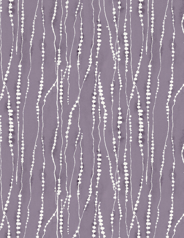 Au Naturel Quilt Fabric - Dotted Stripe in Purple - 3041 17823 611