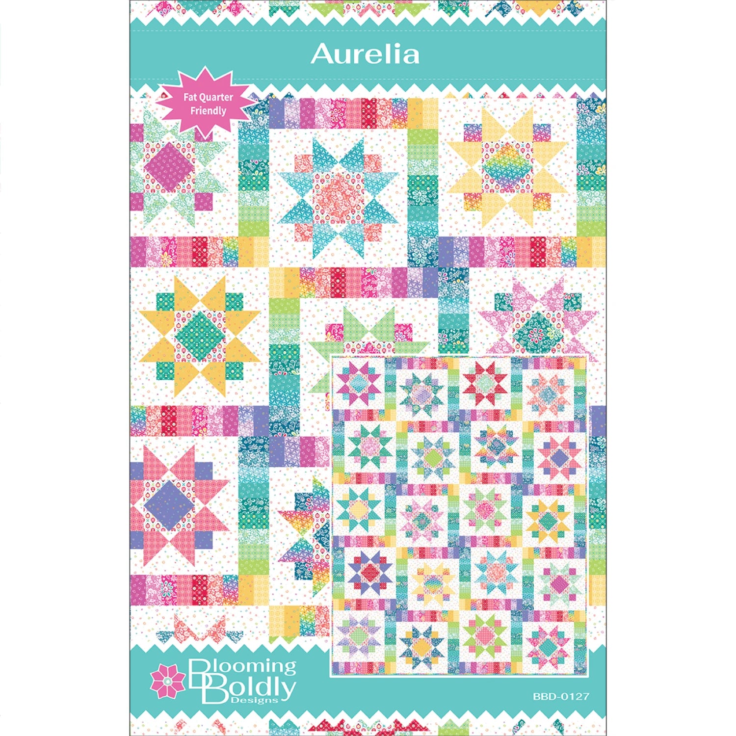 Aurelia Quilt Pattern from Blooming Boldly Designs - BBD-0127