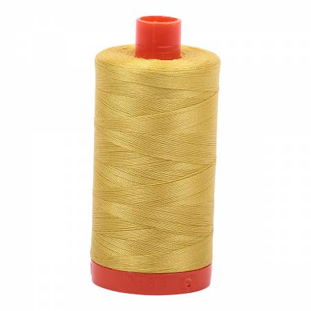 Aurifil 50 wt cotton thread, 1300m, Gold Yellow (5015)