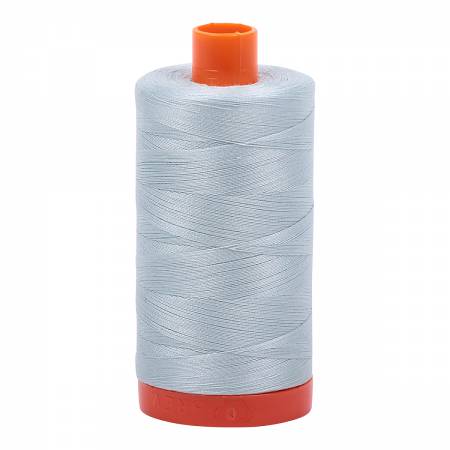 Aurifil 50 wt cotton thread, 1300m, Light Grey Blue (5007)