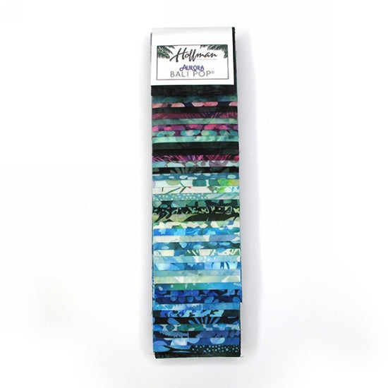 Aurora Batik Quilt Fabric - Bali Pop - set of 40 2 1/2" strips - BP-532