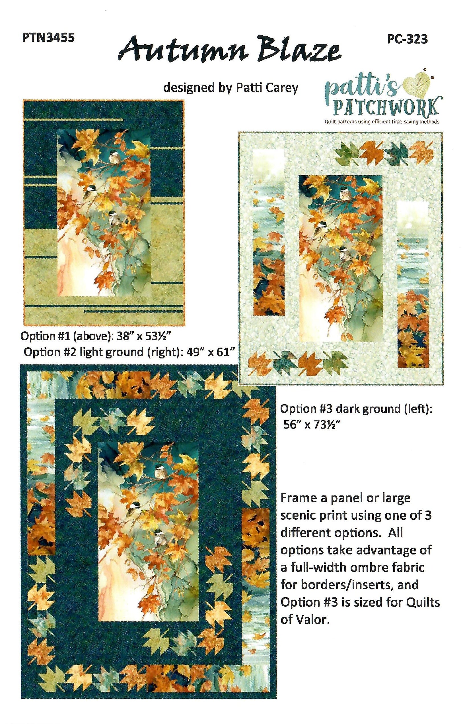 Autumn Blaze Quilt Pattern - PTN3455
