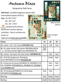 Autumn Blaze Quilt Pattern - PTN3455