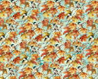 Autumn Breeze Quilt Fabric - Birds in Cream/Multi - DP28057-11