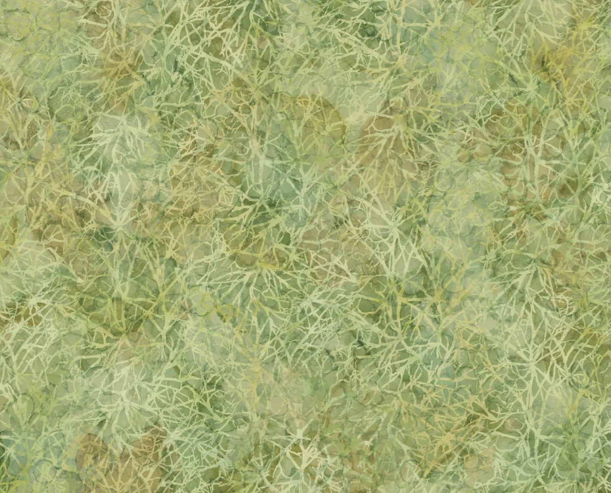 Autumn Breeze Quilt Fabric - Branches in Light Green - DP28060-72