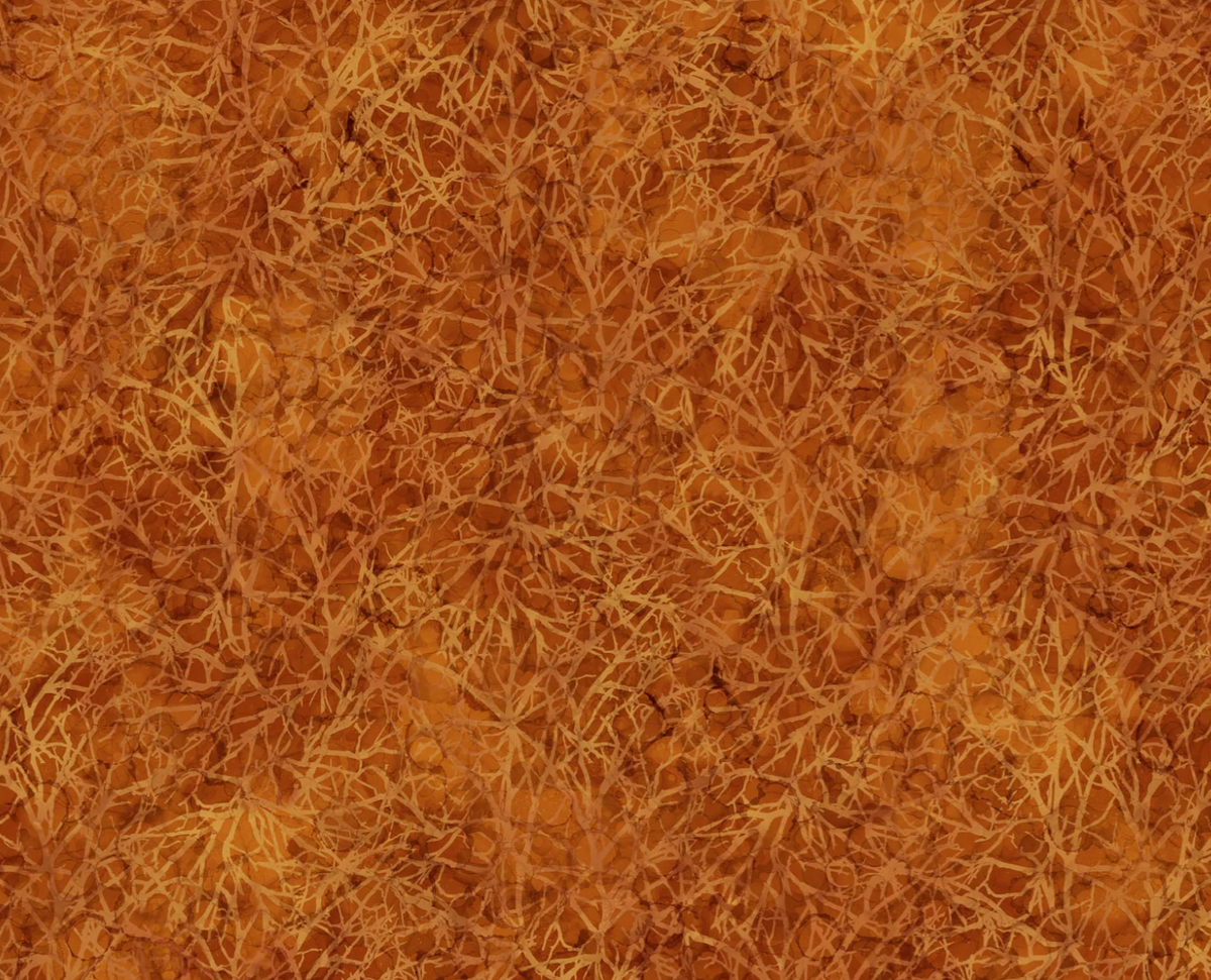 Autumn Breeze Quilt Fabric - Branches in Rust Brown - DP28060-38