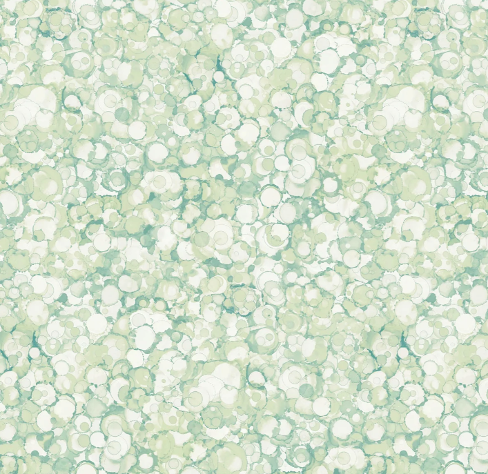 Autumn Breeze Quilt Fabric - Bubbles in Teal/Green - DP28062-61