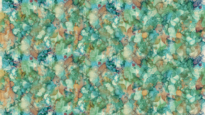 Autumn Breeze Quilt Fabric - Large Texture in Medium Teal - DP28061-63