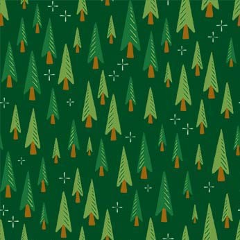 Aviation Adventures Quilt Fabric - Flying Forest in Green - DDC12038-GREE-D