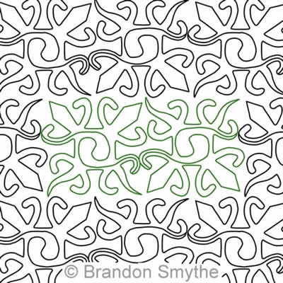 Longarm Pattern (not for sale): Siamese Crocodile