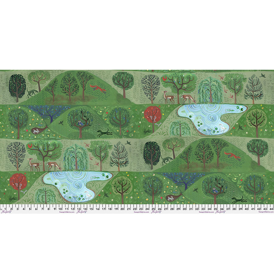 Backyard Wonders Quilt Fabric - Walk in the Wood in Scenic Multi - PTAT001.SCENIC